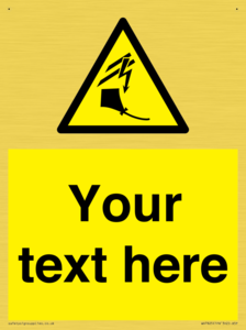 Custom warning kite flying near powerlines